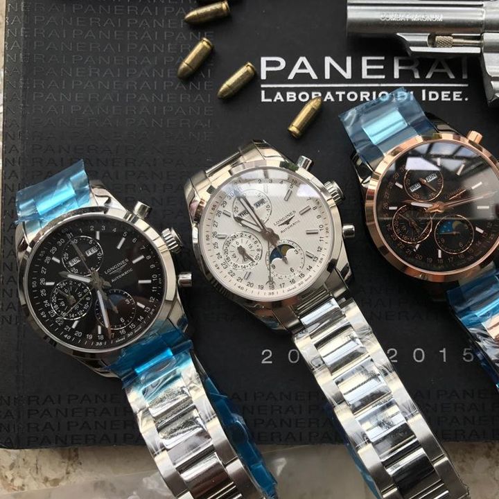 【实拍图鉴赏】YL厂1:1顶级复刻手表之浪琴康铂旗舰版L2.798.4.52.6男表《黑面表盘》