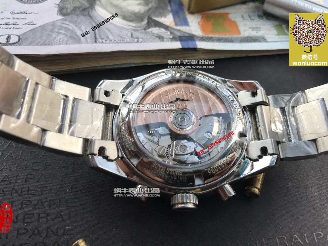 【实拍图鉴赏】YL厂1:1顶级复刻手表之浪琴康铂旗舰版L2.798.4.52.6男表《黑面表盘》 / L052A