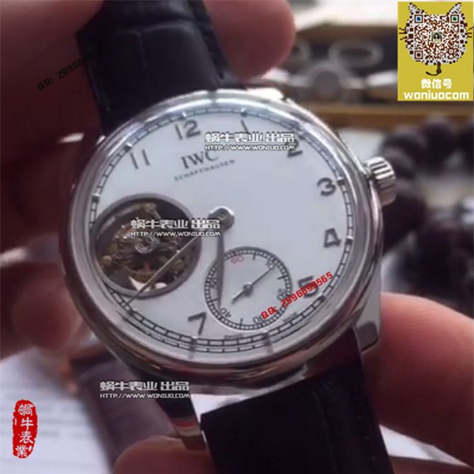 【实拍图鉴赏】TF厂1:1高精仿手表之万国葡萄牙系列IW546301  顶级陀飞轮男表！ / WG259