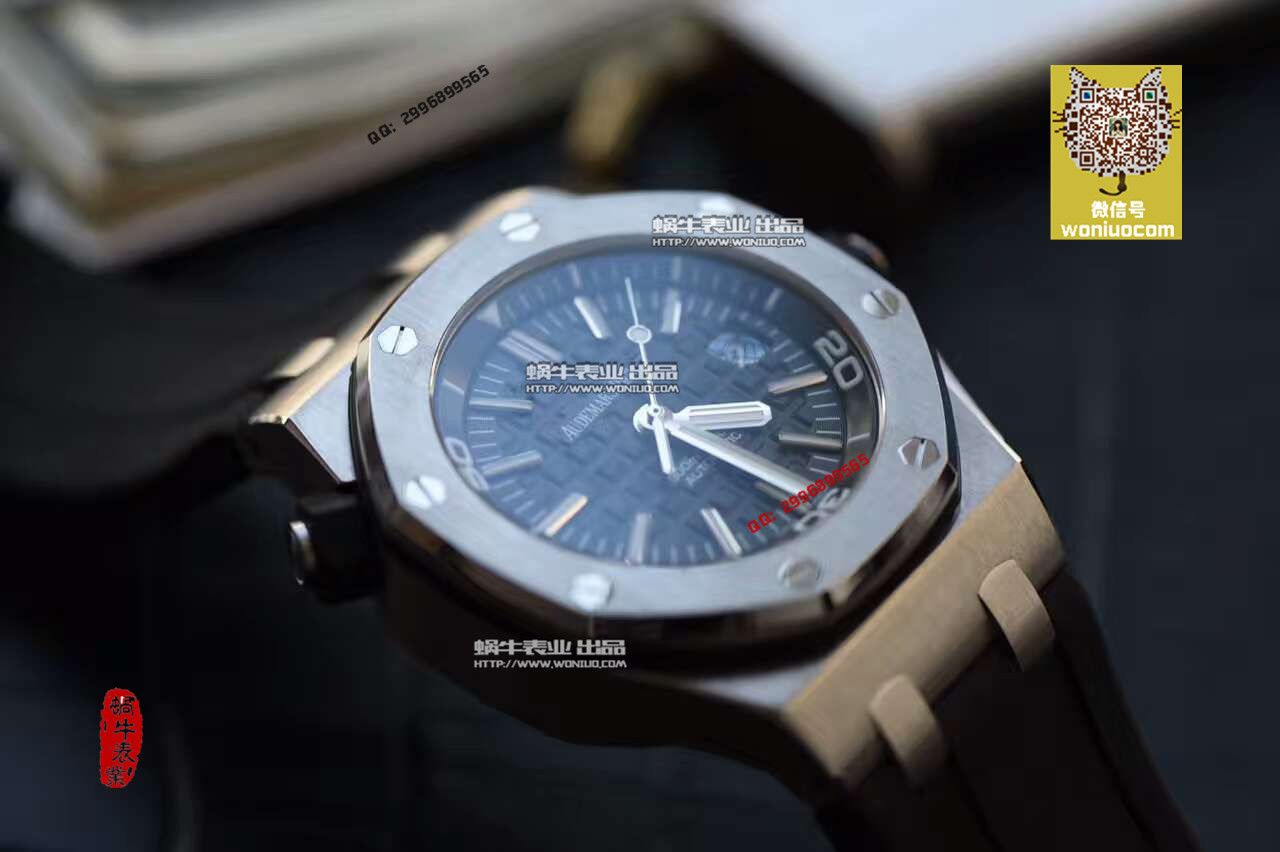 【实拍图鉴赏】N厂神器-爱彼复刻高仿AP皇家橡树离岸经典15703ST.OO.A002CA.01男士手表 / AP031B