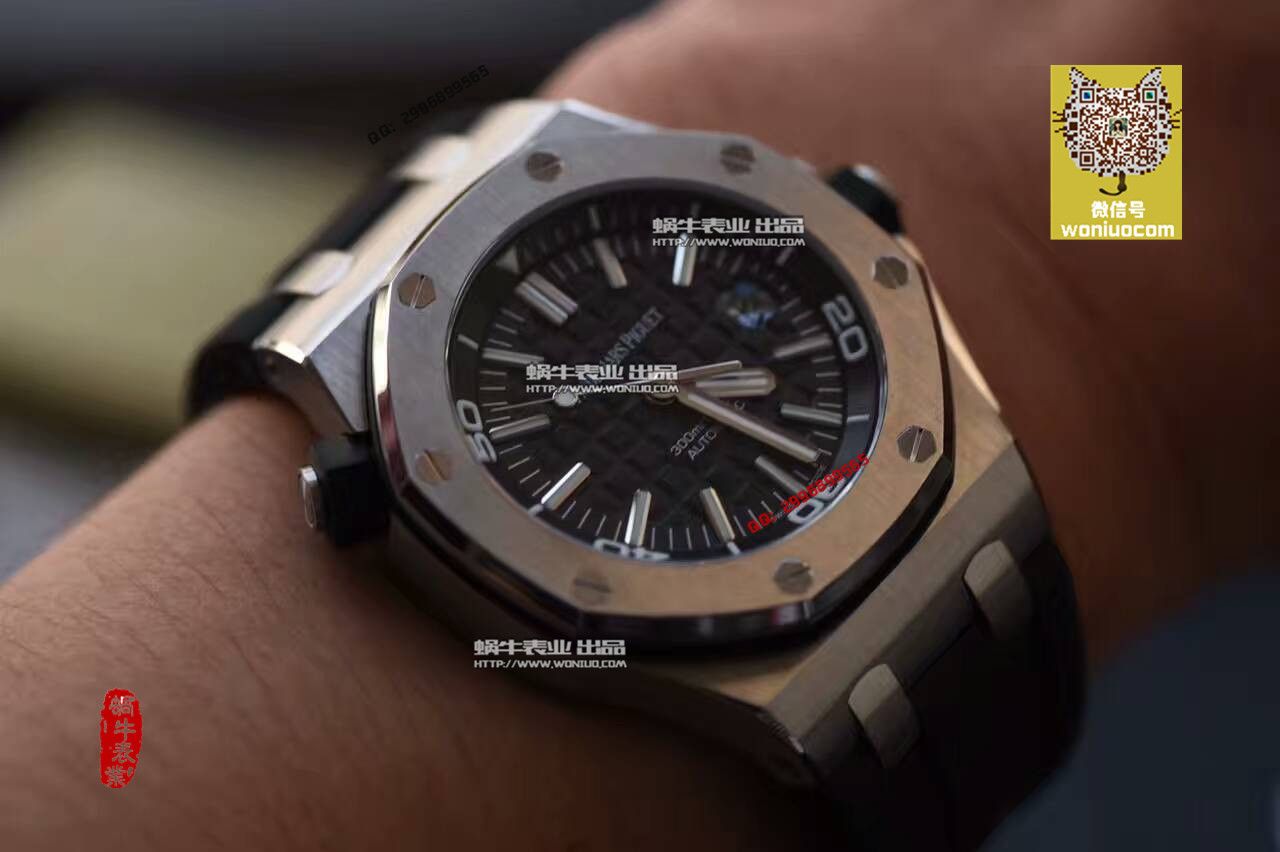 【实拍图鉴赏】N厂神器-爱彼复刻高仿AP皇家橡树离岸经典15703ST.OO.A002CA.01男士手表 / AP031B