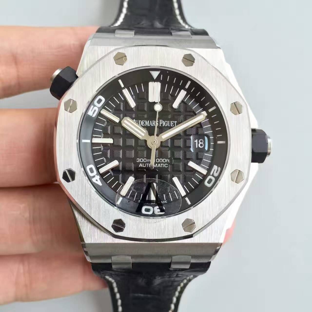 【JF厂一比一高精仿手表】AP爱彼皇家橡树离岸型系列15710ST.OO.A002CA.01腕表《钢带款》 / AP031C