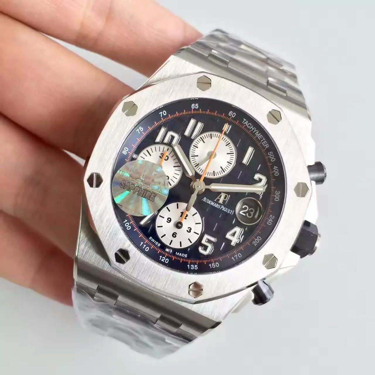 【JF厂超A高精仿】爱彼皇家橡树离岸型系列26470ST.OO.A027CA.01机械腕表《钢带》 / AP001.1