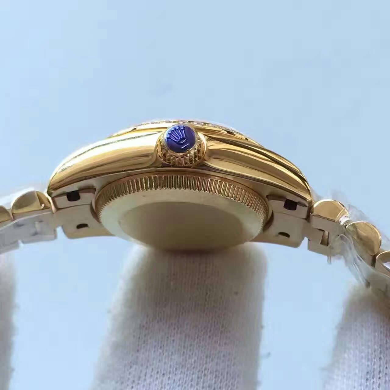 【台湾厂1:1复刻高仿手表】劳力士女装日志型系列279178香槟面表盘女士腕表 / R147