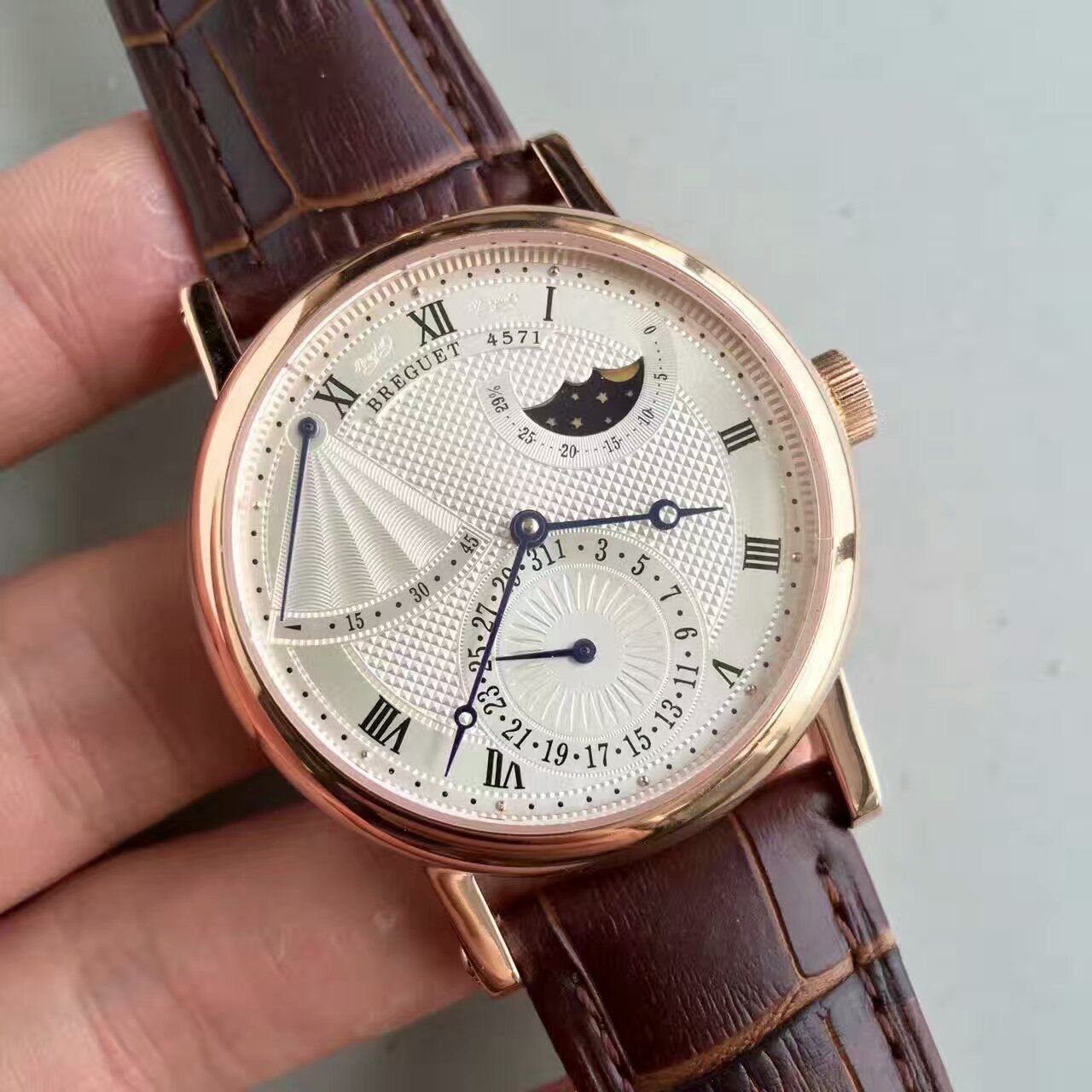 【VF厂一比一高仿手表】宝玑经典系列3137BR/11/986玫瑰金腕表 / BZ029