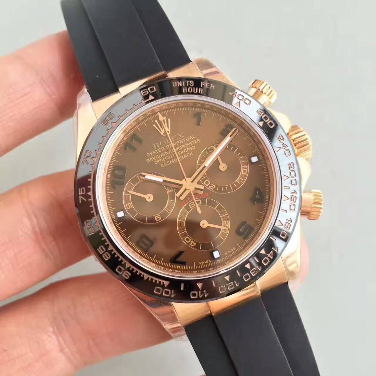 【NOOB厂一比一超A高精仿手表】劳力士宇宙计型迪通拿系列116515LN-L(FC) 象牙面腕表 / R007