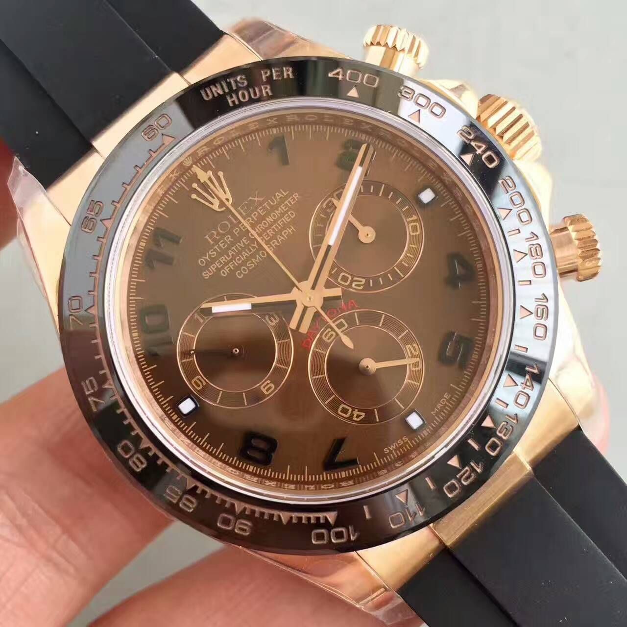 【NOOB厂一比一超A高精仿手表】劳力士宇宙计型迪通拿系列116515LN-L(FC) 象牙面腕表 / R007