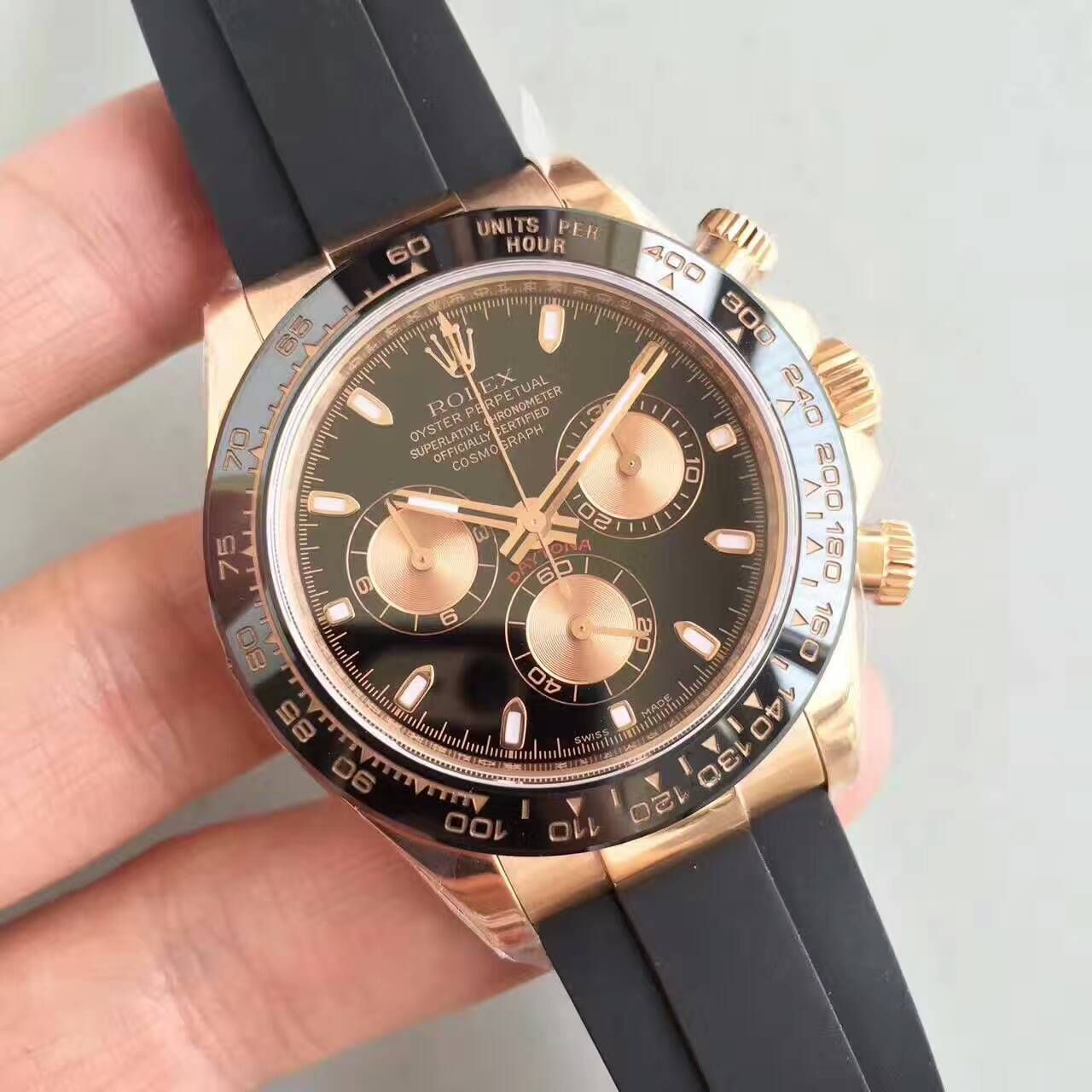 【NOOB厂一比一超A高精仿手表】劳力士宇宙计型迪通拿系列116515LN-L(FC) 象牙面腕表 / R007