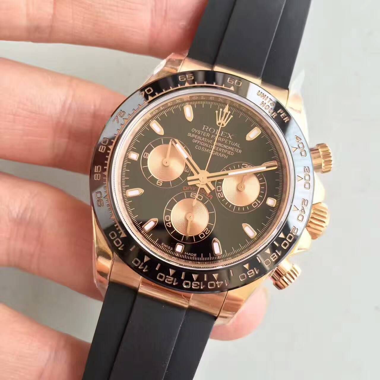 【NOOB厂一比一超A高精仿手表】劳力士宇宙计型迪通拿系列116515LN-L(FC) 象牙面腕表 / R007