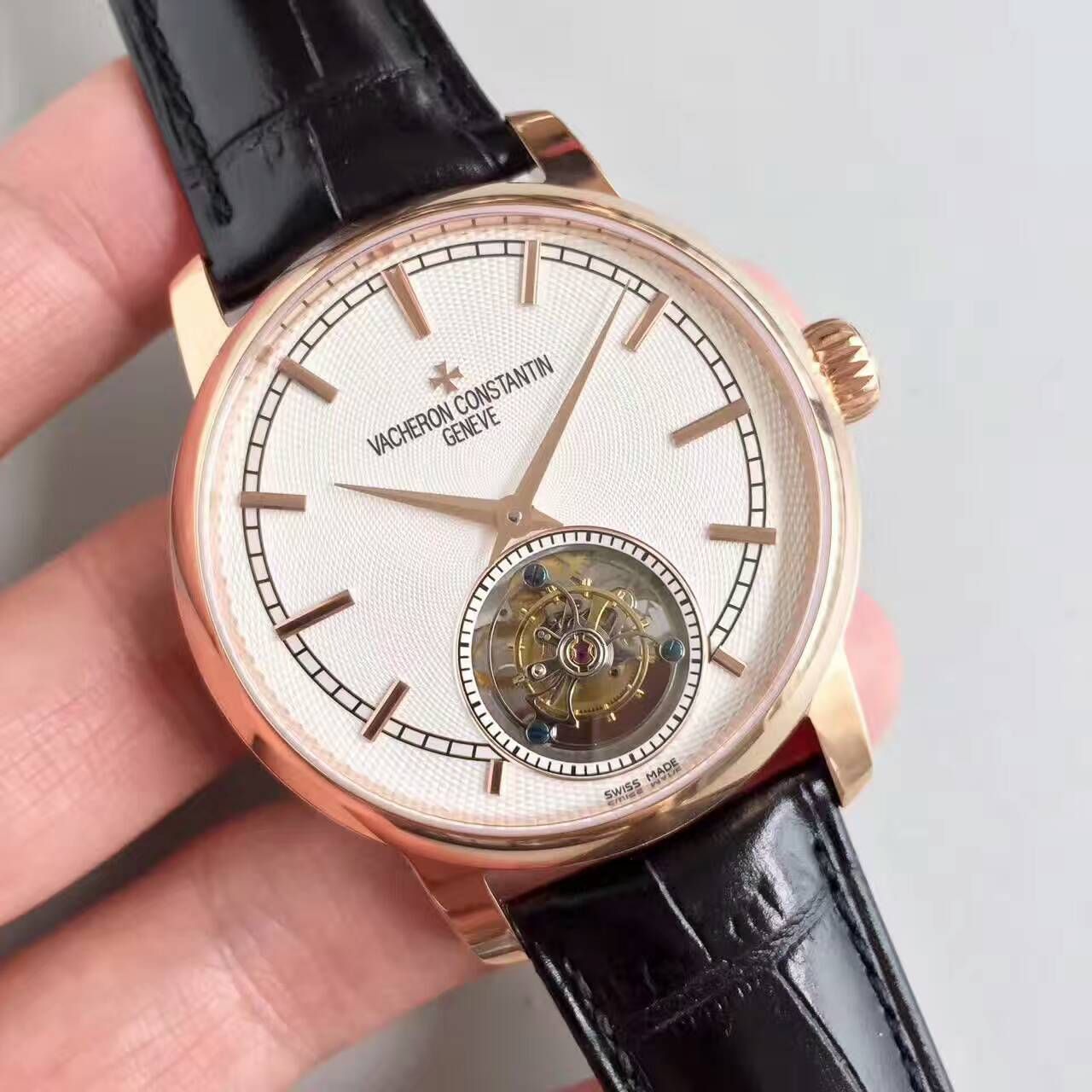 【LH厂顶级1:1高精仿手表】江诗丹顿传袭系列6500T/000P-B100真陀飞轮腕表 / JS181