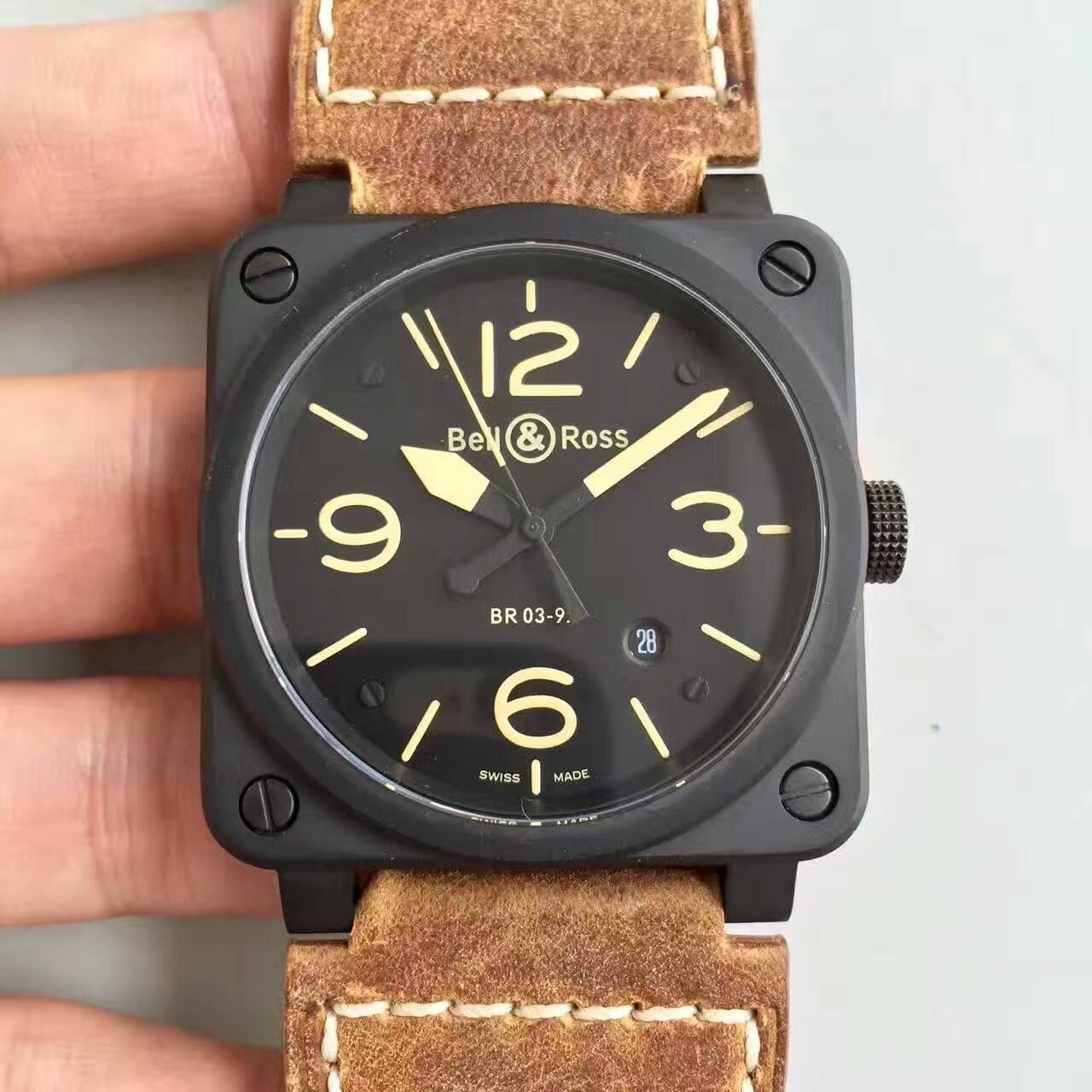 【BR厂超A1:1精仿手表】柏莱士AVIATION系列BR 03-92 HERITAGE腕表 / BL005