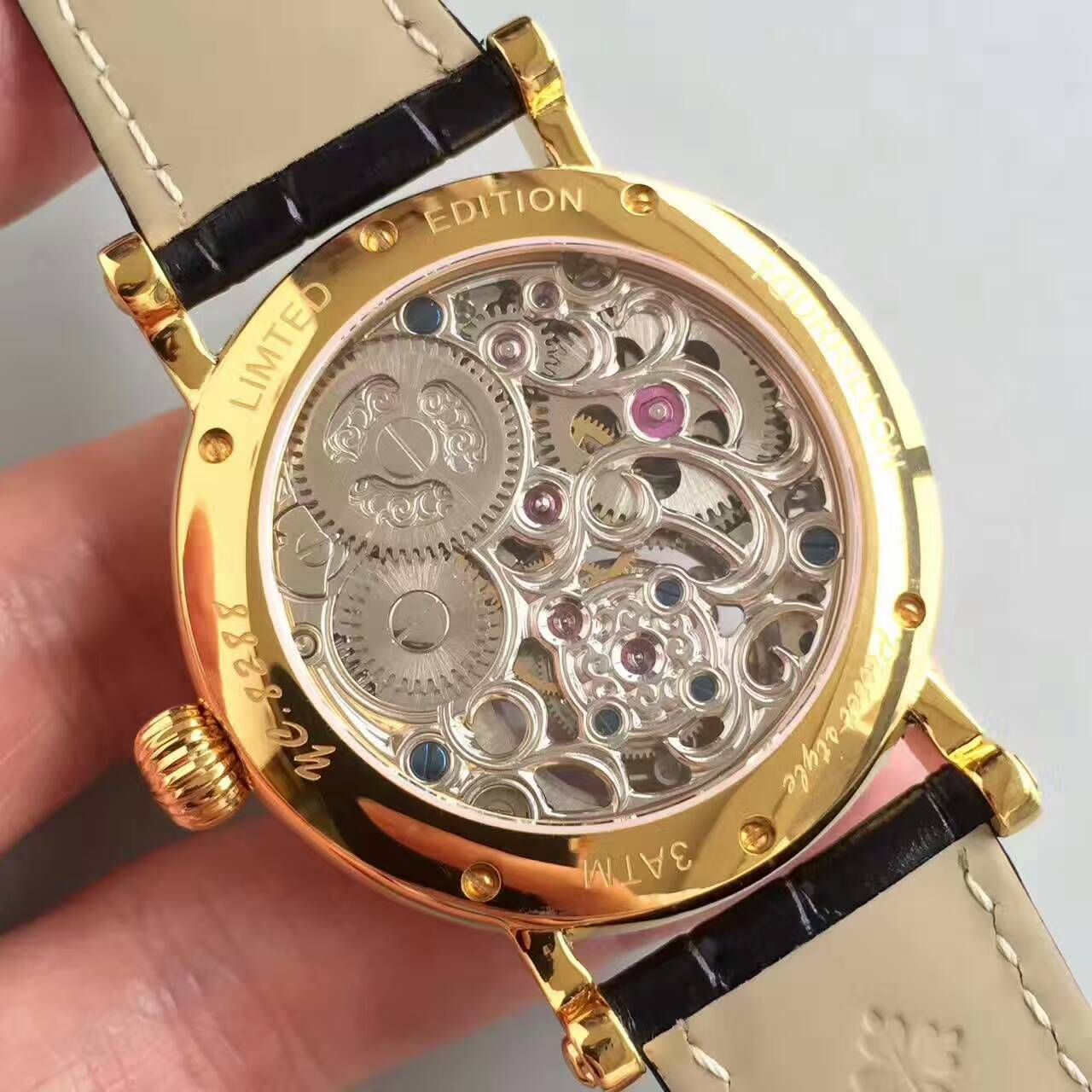 【TF厂一比一高精仿手表】百达翡丽镂空雕花动力星辰真陀飞轮腕表 / BD202