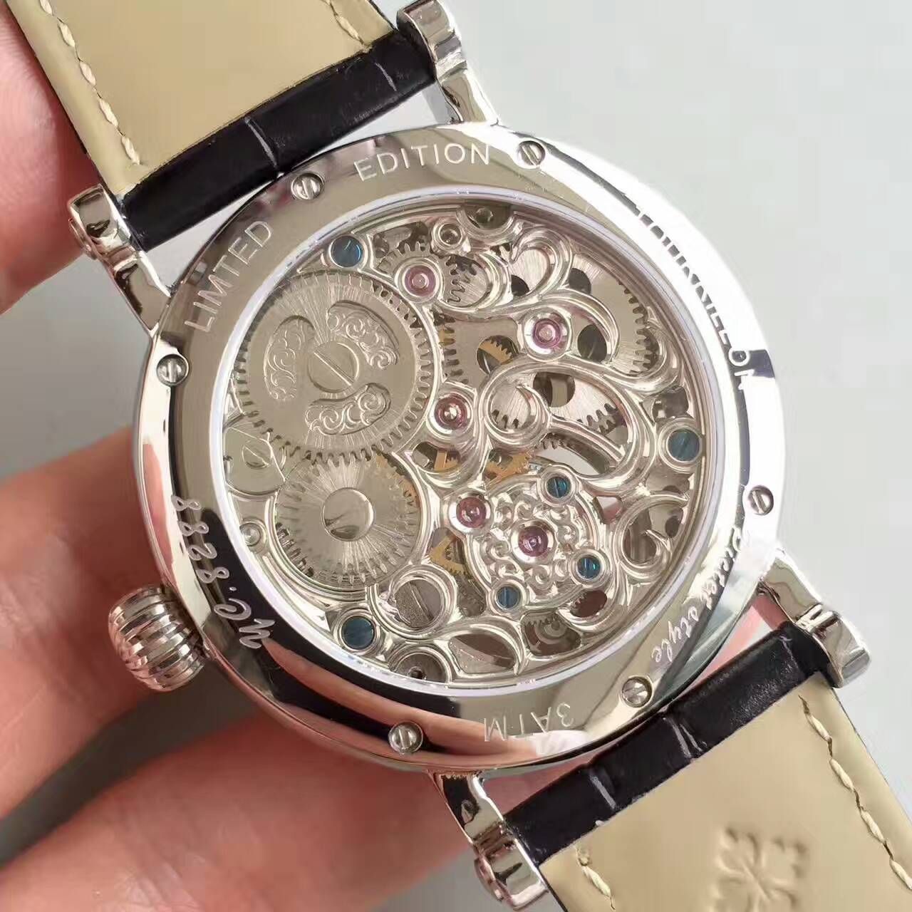 【TF厂一比一高精仿手表】百达翡丽镂空雕花动力星辰真陀飞轮腕表 / BD202