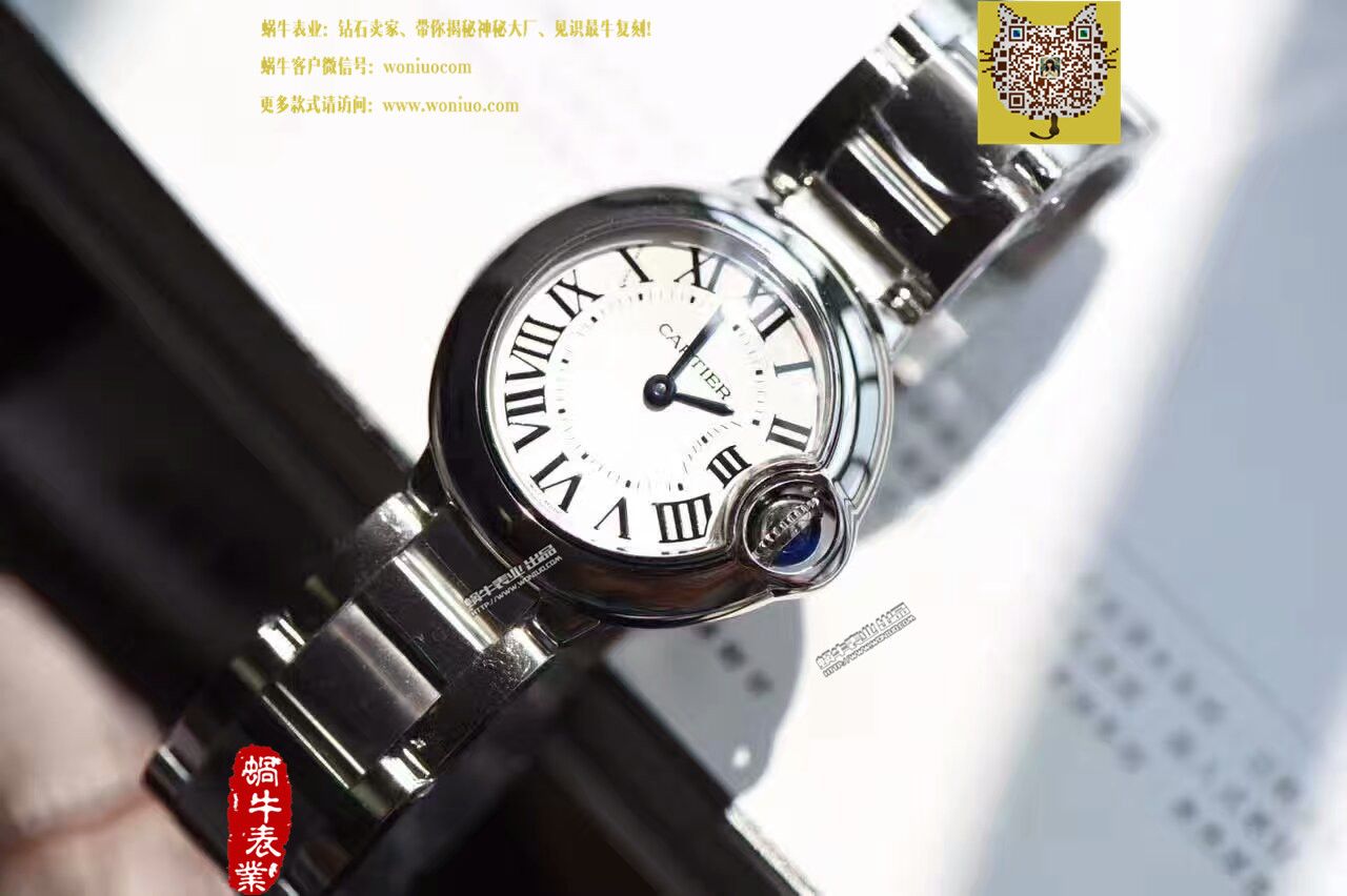 【HBBV6一比一顶级复刻高仿手表】卡地亚小号蓝气球女装28毫米石英机芯WE69010Z4 / K116