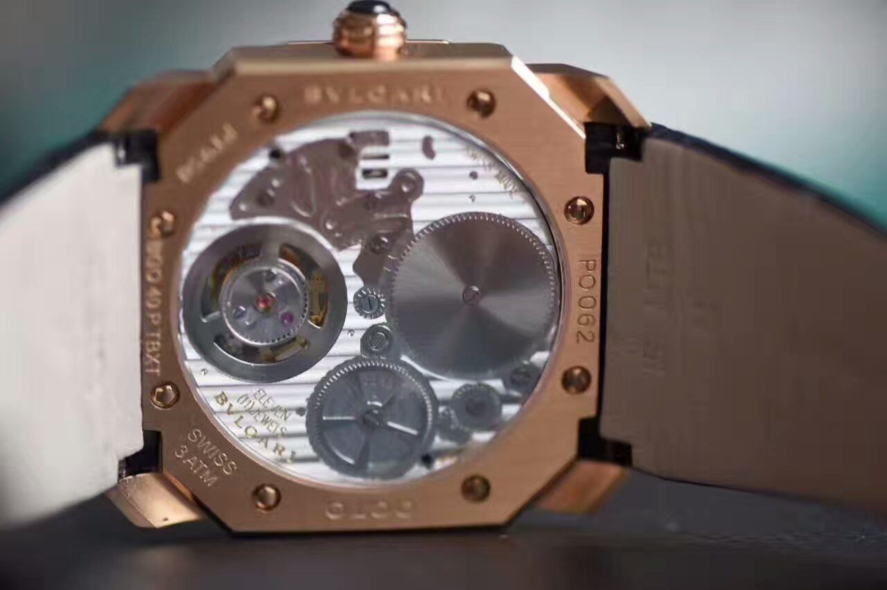 【TF厂1:1复刻高仿手表】宝格丽OCTO系列《手动陀飞轮》102346 BGOP40BGLTBXT腕表 / BG009