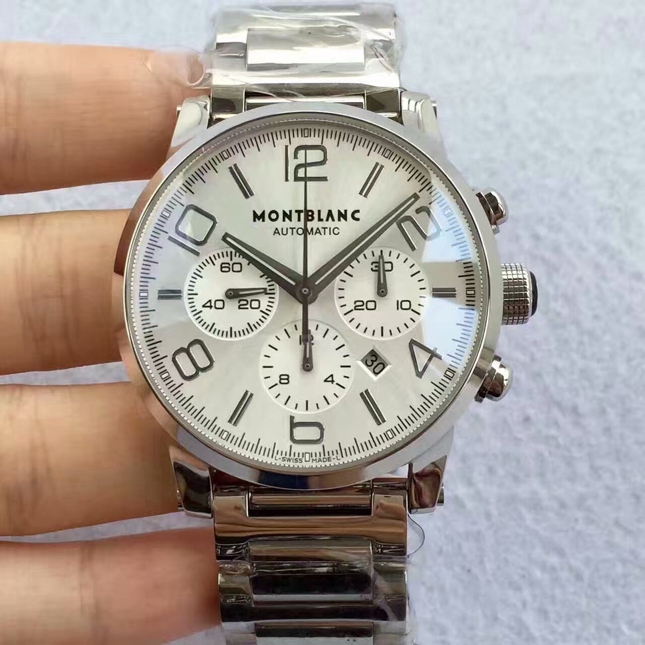 【台湾厂一比一顶级复刻手表】万宝龙时光行者系列09671腕表 / MB010