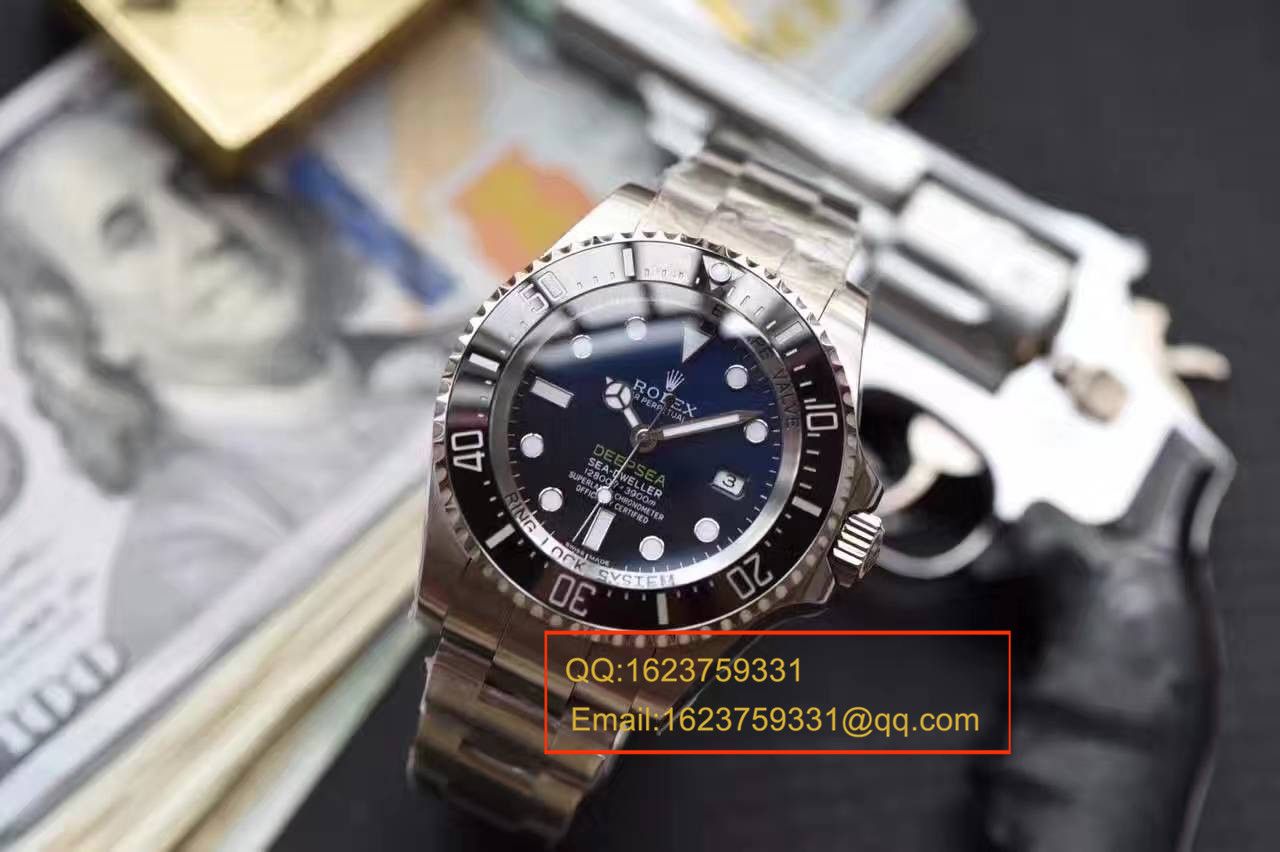 【独家视频解析】N厂V7版本超A高精仿手表劳力士海使型系列116660-98210 蓝盘腕表(蓝面渐变蓝鬼王)  / RBD0551