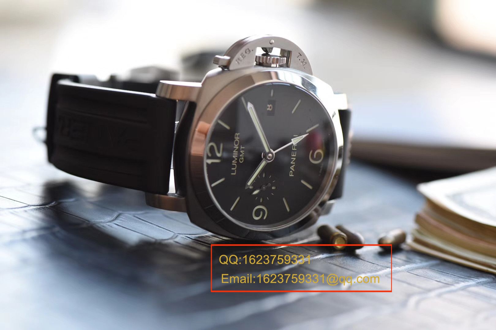 【VS厂一比一超A高仿手表】沛纳海LUMINOR 1950  3 Days 系列GMT 双时区 PAM 00320腕表 / PABA060