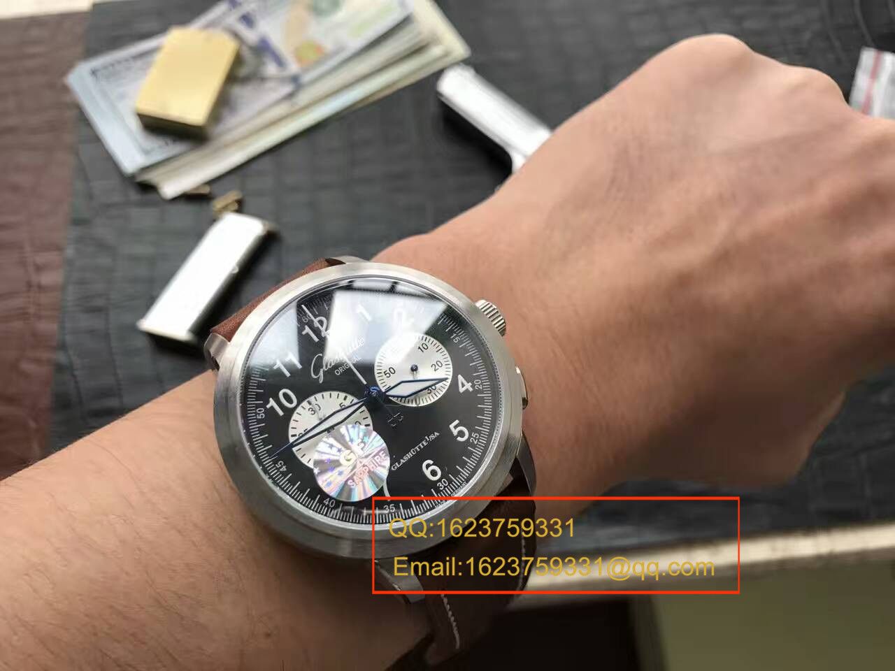 【独家视频测评】GF厂1:1超A高仿手表格拉苏蒂原创SENATOR NAVIGATOR系列39-34-07-07-04男表 / GLABA034
