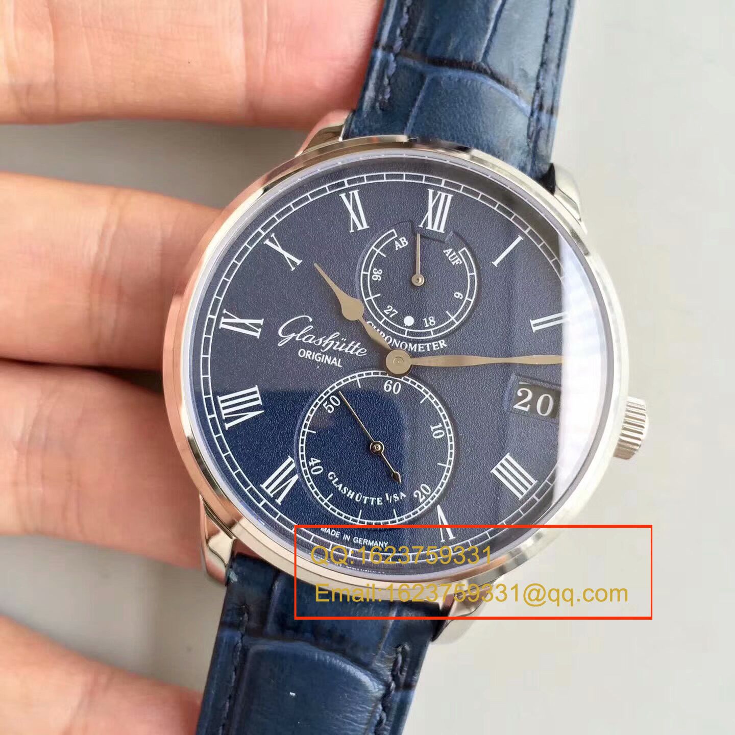 【GF一比一精高仿手表】格拉苏蒂原创精髓议员天文台腕表系列 1-58-01-05-34-30腕表 / GLA042