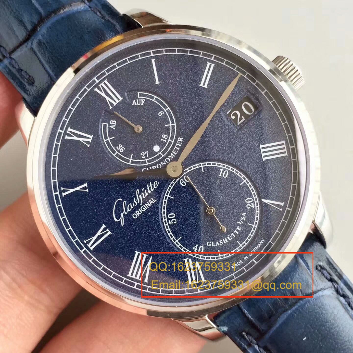 【GF一比一精高仿手表】格拉苏蒂原创精髓议员天文台腕表系列 1-58-01-05-34-30腕表 / GLA042