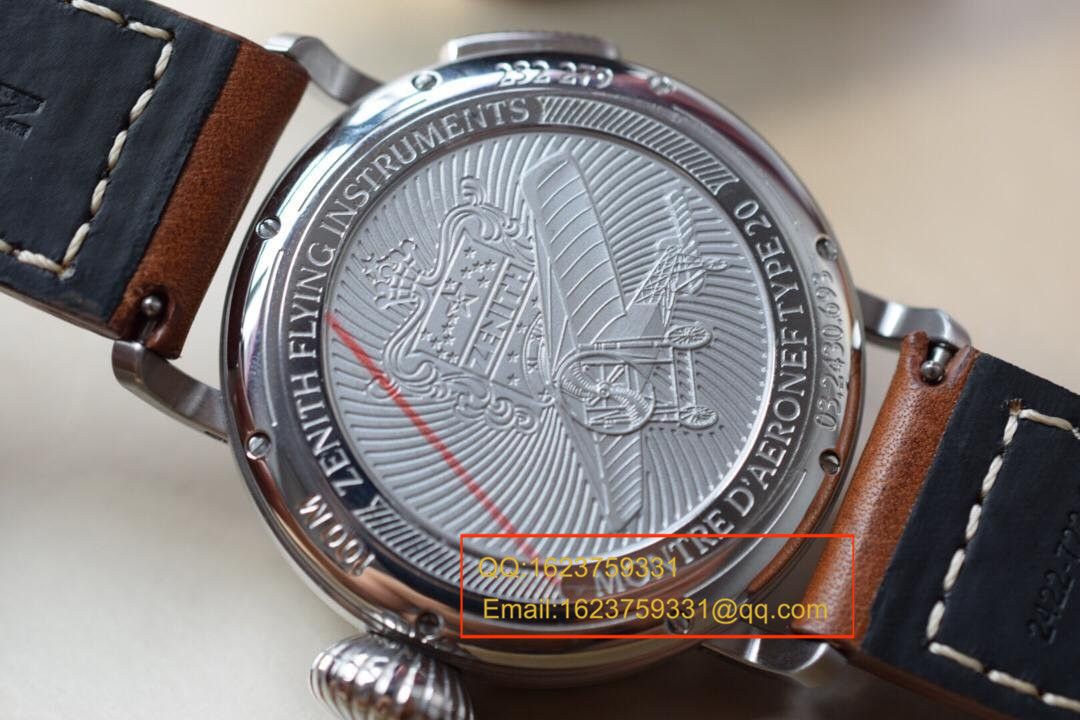 【独家视频测评KW超A一比一精高仿手表】真力时飞行员系列03.2430.693/21.C723男表 / ZSL026