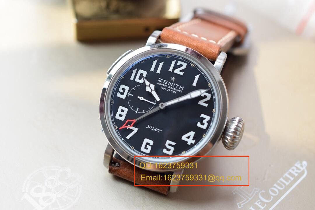 【独家视频测评KW超A一比一精高仿手表】真力时飞行员系列03.2430.693/21.C723男表 / ZSL026