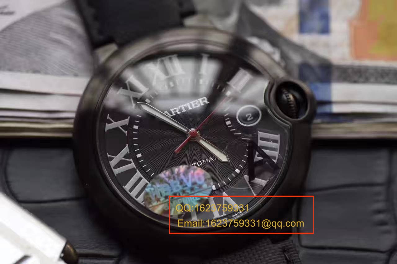 【独家视频测评V6厂1:1高仿手表】卡地亚蓝气球系列黑武士WSBB0015男表42毫米V2版本 / KAH096