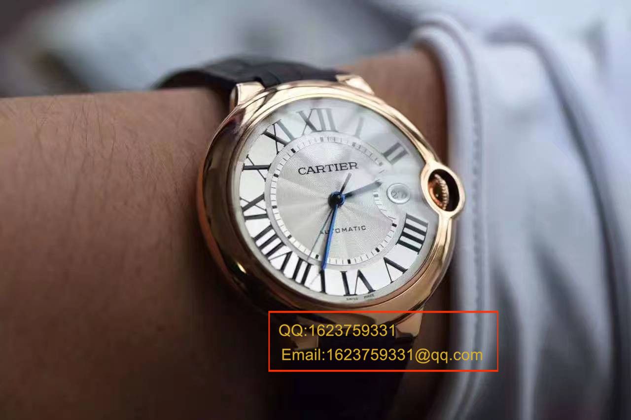 【独家视频测评V6厂一比一超A高仿手表】卡地亚大号蓝气球42毫米W6900651玫瑰金腕表 / K043