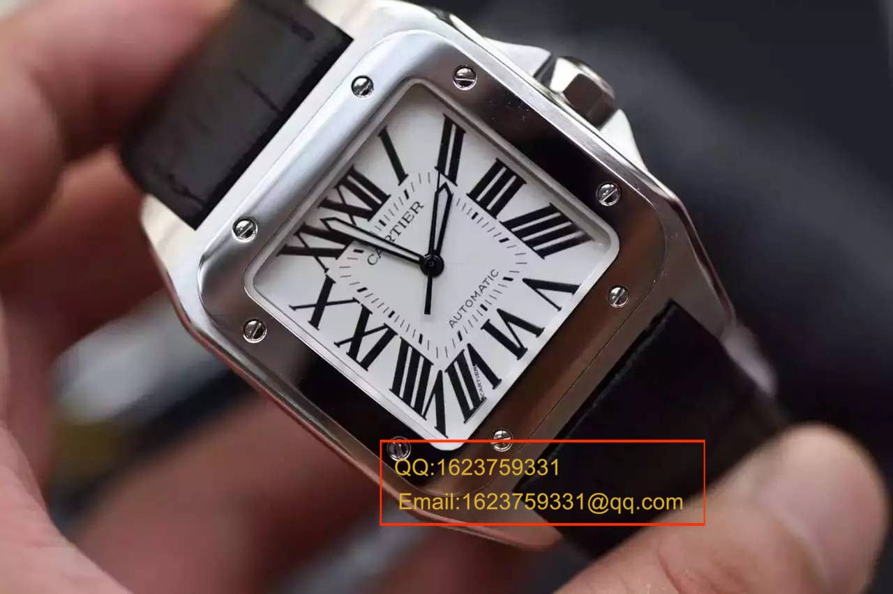 【视频解析V6厂1:1超A高精仿手表】卡地亚山度士自动机械男表W20106X8机械腕表 / KBA032