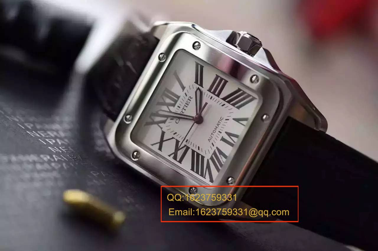 【视频解析V6厂1:1超A高精仿手表】卡地亚山度士自动机械男表W20106X8机械腕表 / KBA032