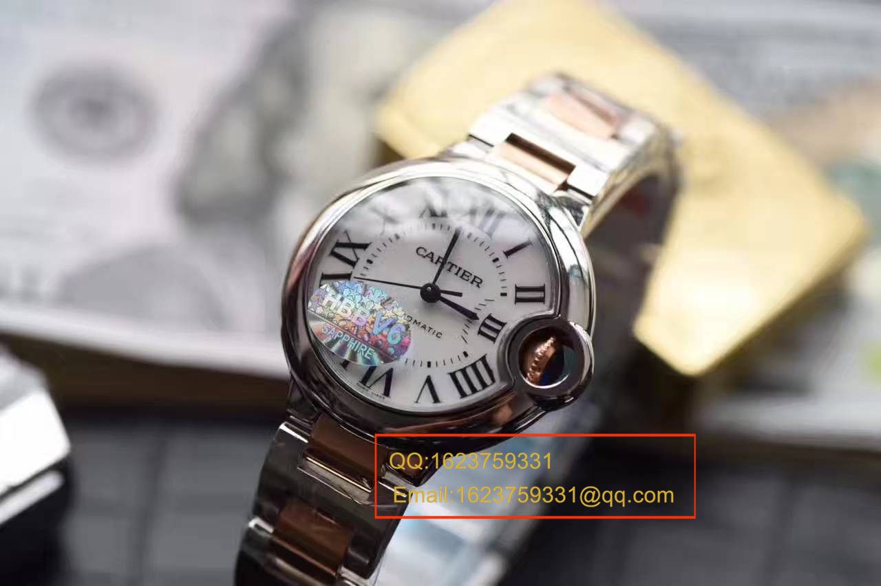 【独家视频评测HBBV6厂顶级复刻高仿33毫米手表】卡地亚蓝气球系列玫瑰金小号蓝气球W6920099女士腕表 / KAG099