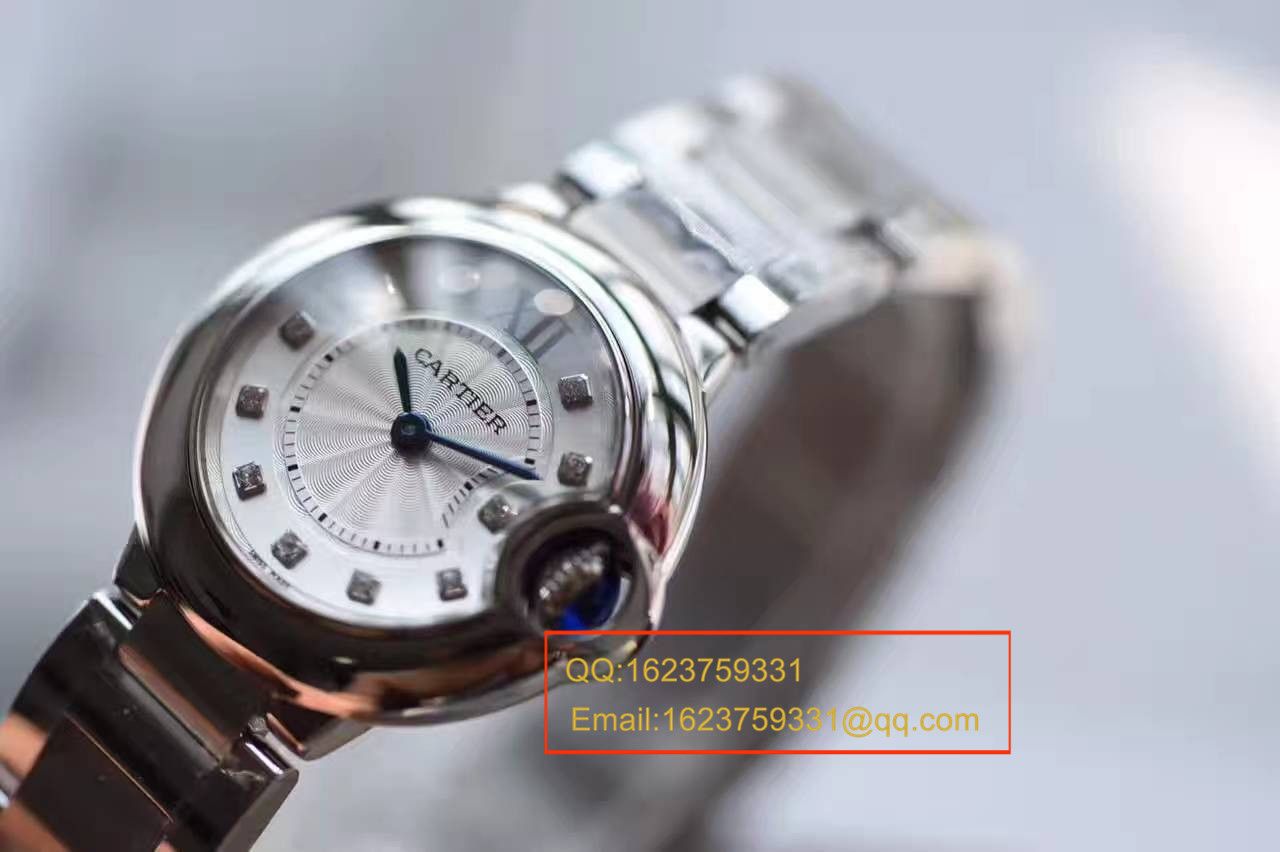 【独家视频测评V6厂一比一超A高精仿手表】卡地亚蓝气球系列小号28毫米WE902073女士石英腕表 / K063