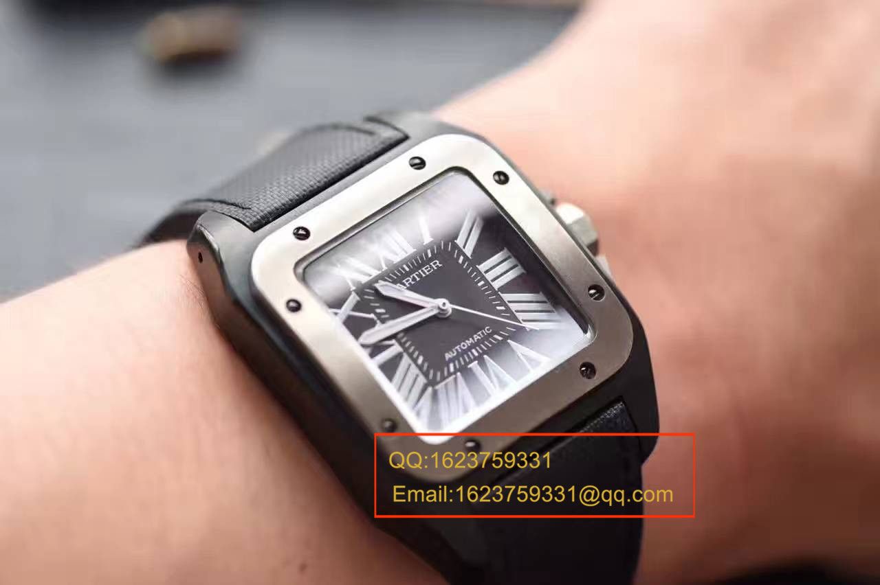 【独家视频测评HBBV6厂超A高仿手表】卡地亚桑托斯 SANTOS 100系列系列 W2020010 机械男表 / KBA033