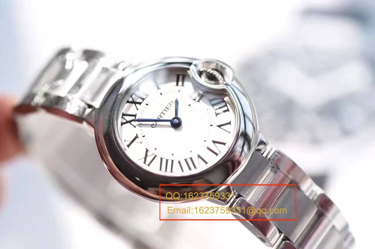 【HBBV6厂一比一复刻高仿手表】卡地亚蓝气球系列小号28毫米石英蓝气球W69010Z4女表 / K111