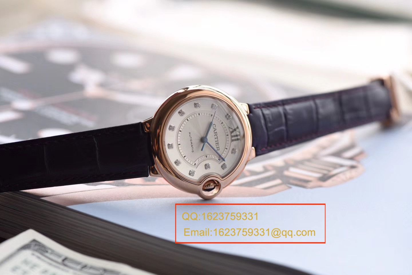 【HBBV6厂1:1高精仿手表】卡地亚蓝气球系列WE902040（33毫米）WE902028（36毫米）女士钻钉机械腕表 / KDY027