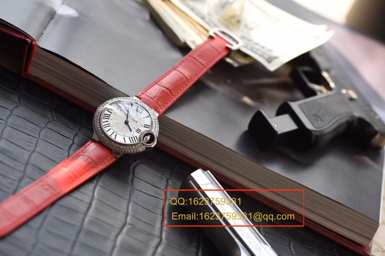 【HBBV6厂一比一超A高精仿手表】卡地亚蓝气球系列WE900351女士小号33毫米石英腕表 / K044