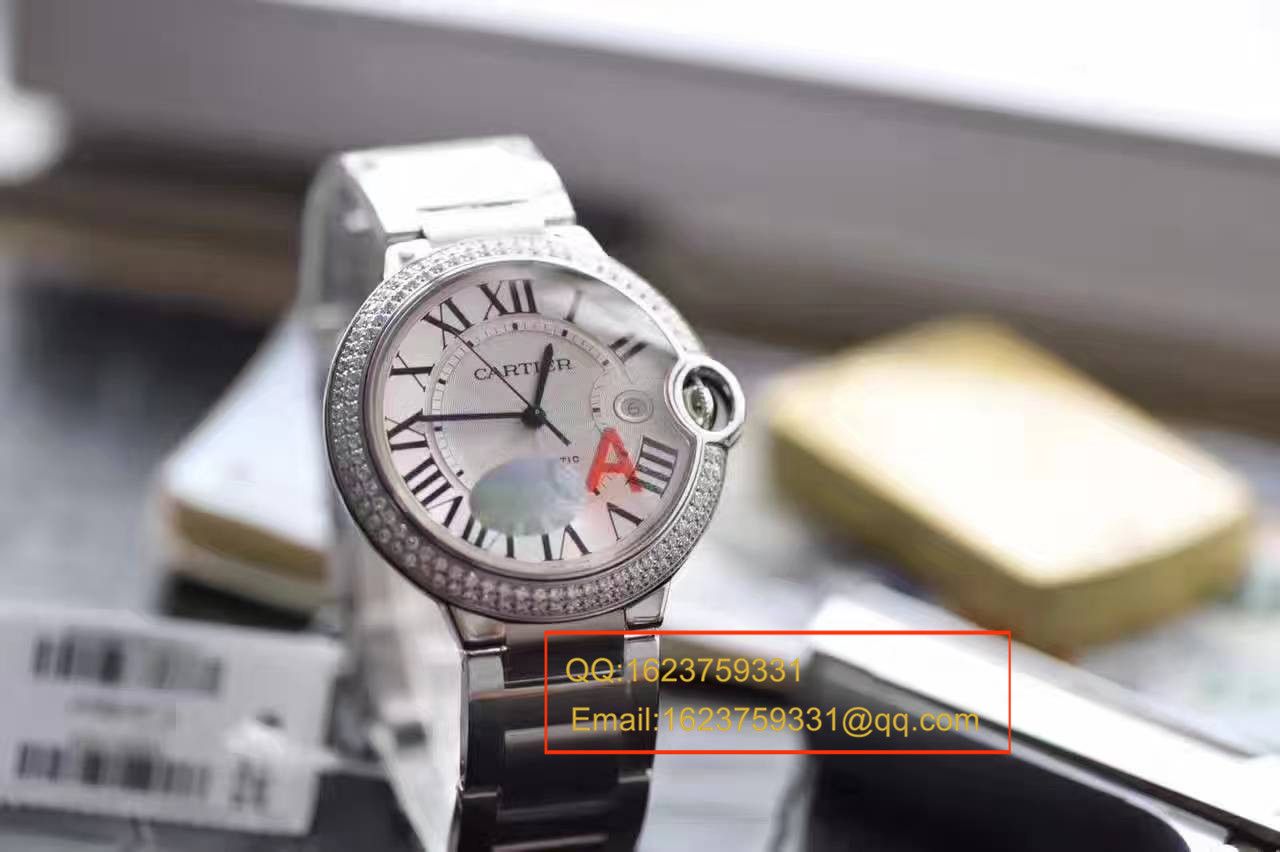 【HBBV6厂一比一超A高仿手表】卡地亚蓝气球系列WE9009Z3男装42毫米镶钻腕表 / K120