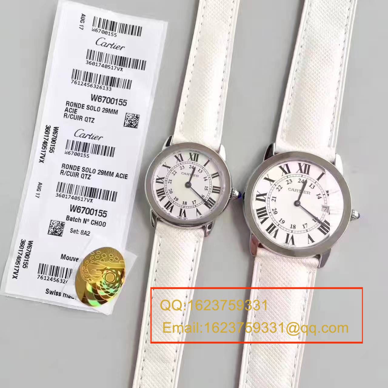 【K11厂正品开模顶级复刻高仿手表】卡地亚RONDE DE CARTIER伦敦SOLO系列W6700155、W6700255女士石英腕表 / KAD078