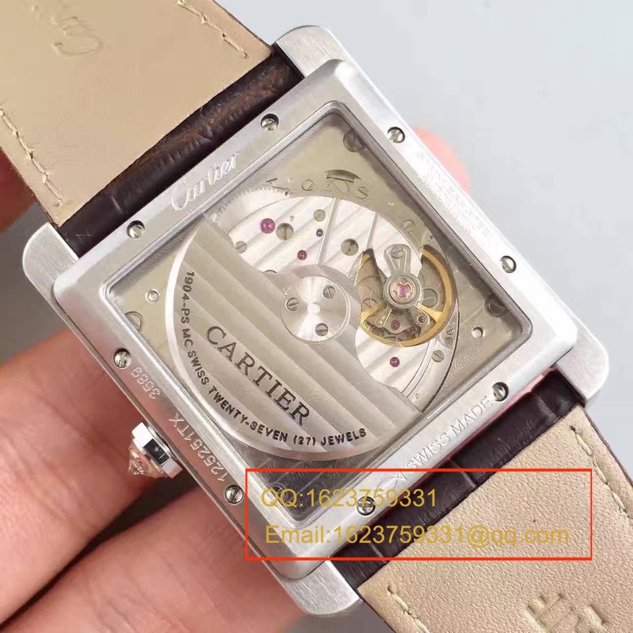  【JF厂一比一复刻高仿手表】卡地亚坦克系列TANK MC系列 W5330003腕表 / KAG020