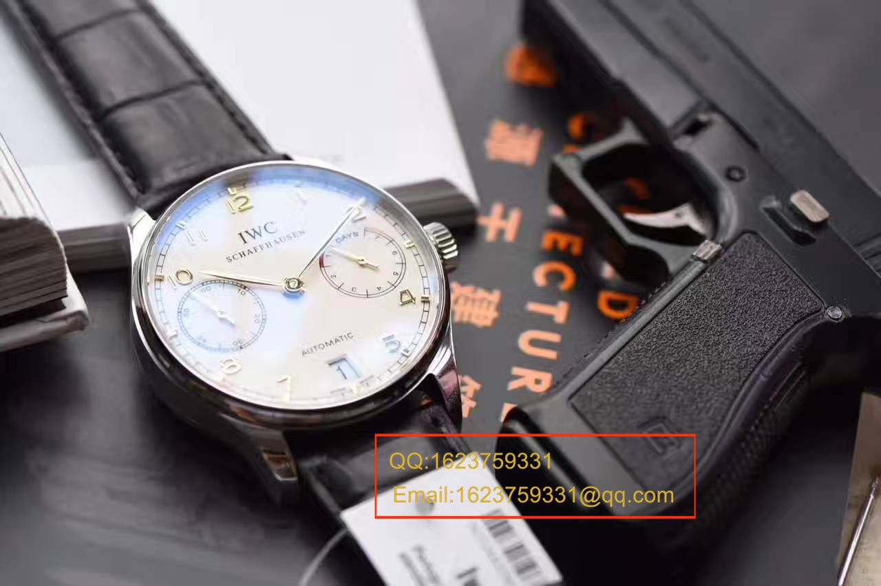 【独家视频测评ZF一比一超A高精仿手表】万国葡萄牙系列系列IW500704《万国葡七黄金钉》腕表 / WG295