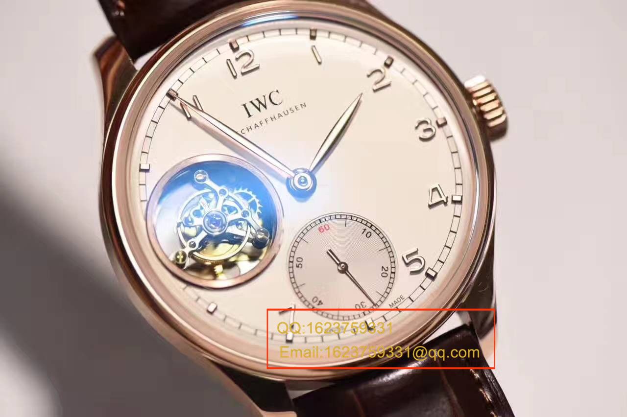 【独家视频测评YL厂顶级1:1超A高精仿手表】万国葡萄牙系列IW546302真陀飞轮腕表 / WG284