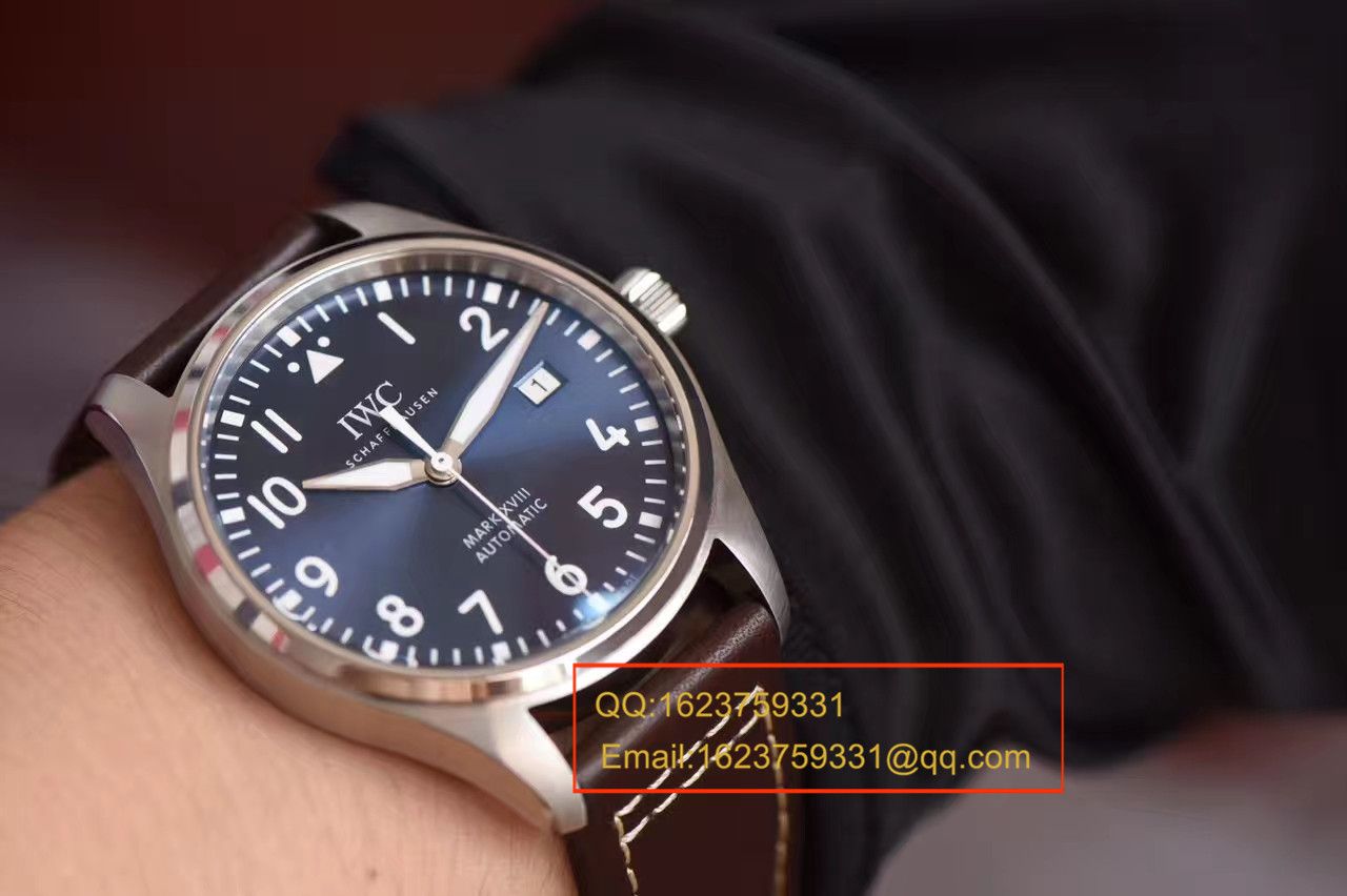 【独家视频测评】【MK厂1:1高精仿手表】万国马克十八飞行员腕表“蓝面小王子”特别版系列IW327004腕表 / WG243A