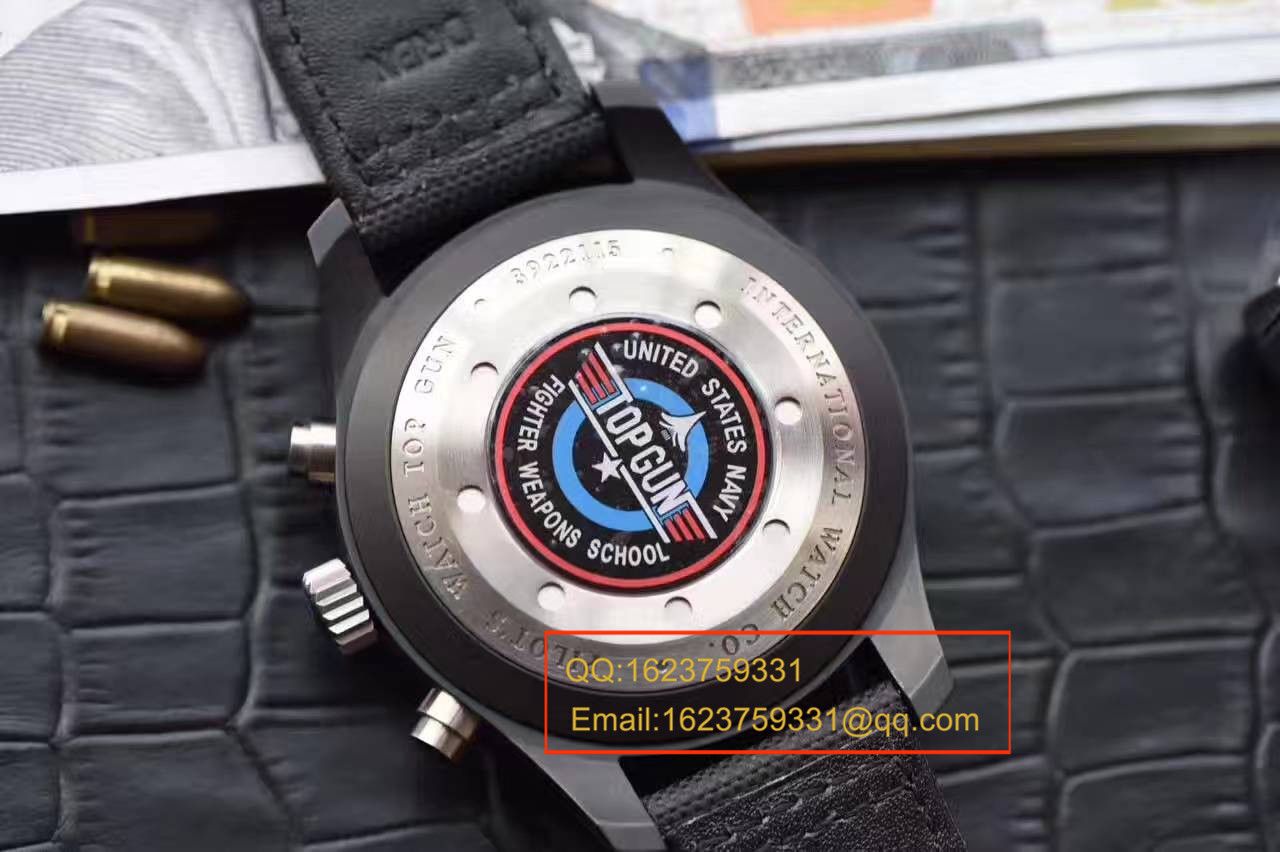【独家视频测评1:1超A高仿手表】万国TOP GUN海军空战部队MIRAMAR腕表IW388003陶瓷飞计 / WG23201
