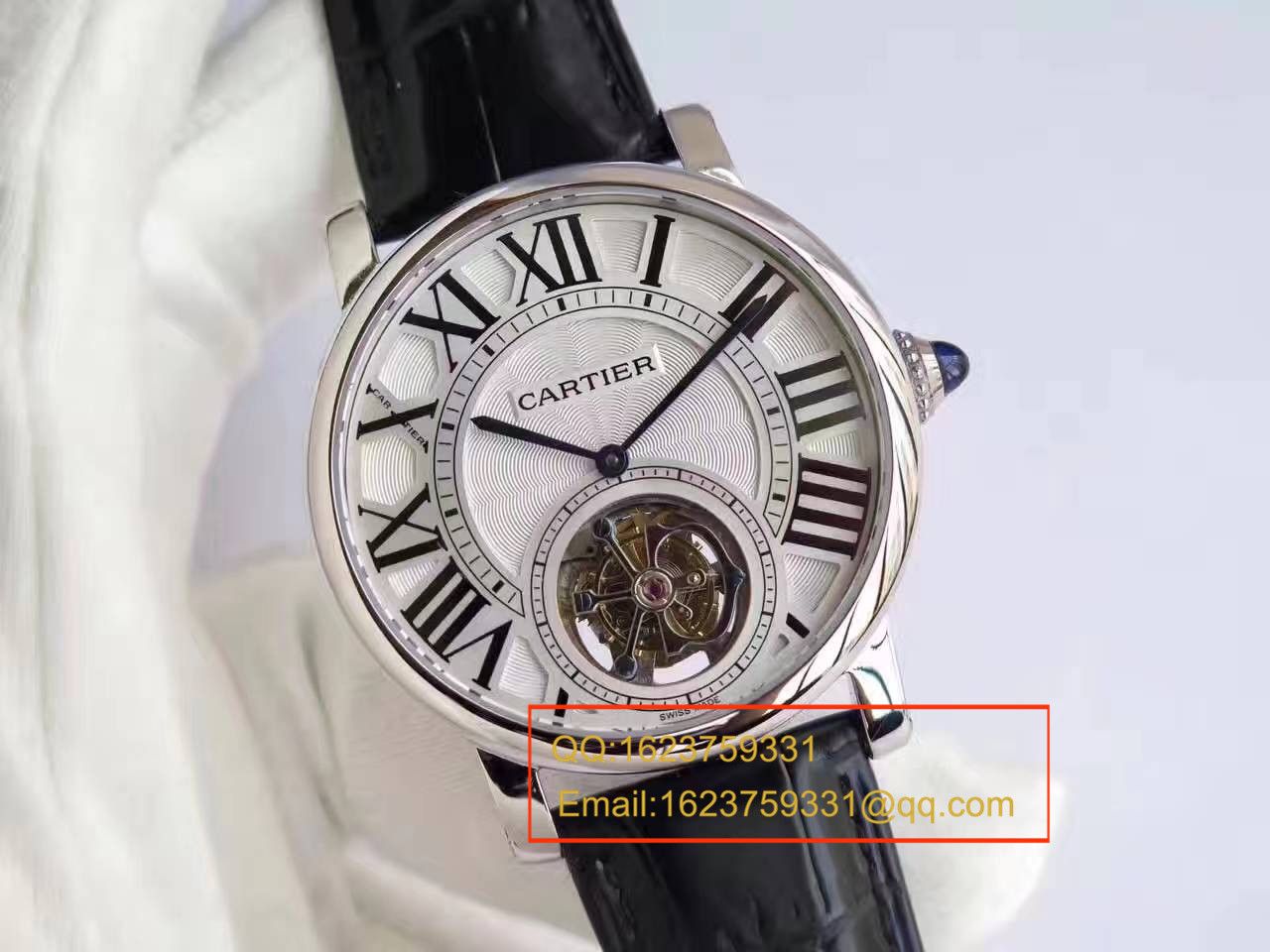 【BL厂一比一高精仿手表】卡地亚ROTONDE DE CARTIER系列W1556216陀飞轮腕表 / KCI114