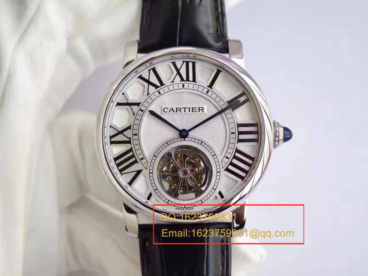 【BL厂一比一高精仿手表】卡地亚ROTONDE DE CARTIER系列W1556216陀飞轮腕表 / KCI114