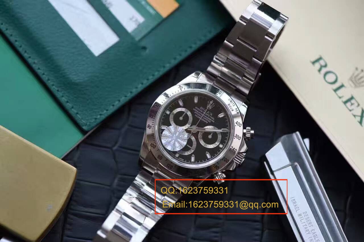 【实拍图鉴赏】JF厂一比一复刻高仿手表之劳力士宇宙计型迪通拿系列116520-78590 男表 / RBB011A