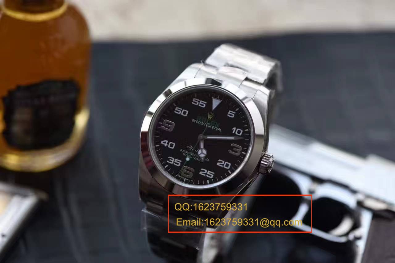 【N厂一比一精仿手表最强V7版】顶级复刻高仿空霸“卷土重来” 劳力士Air-King男士手表 / RBB110