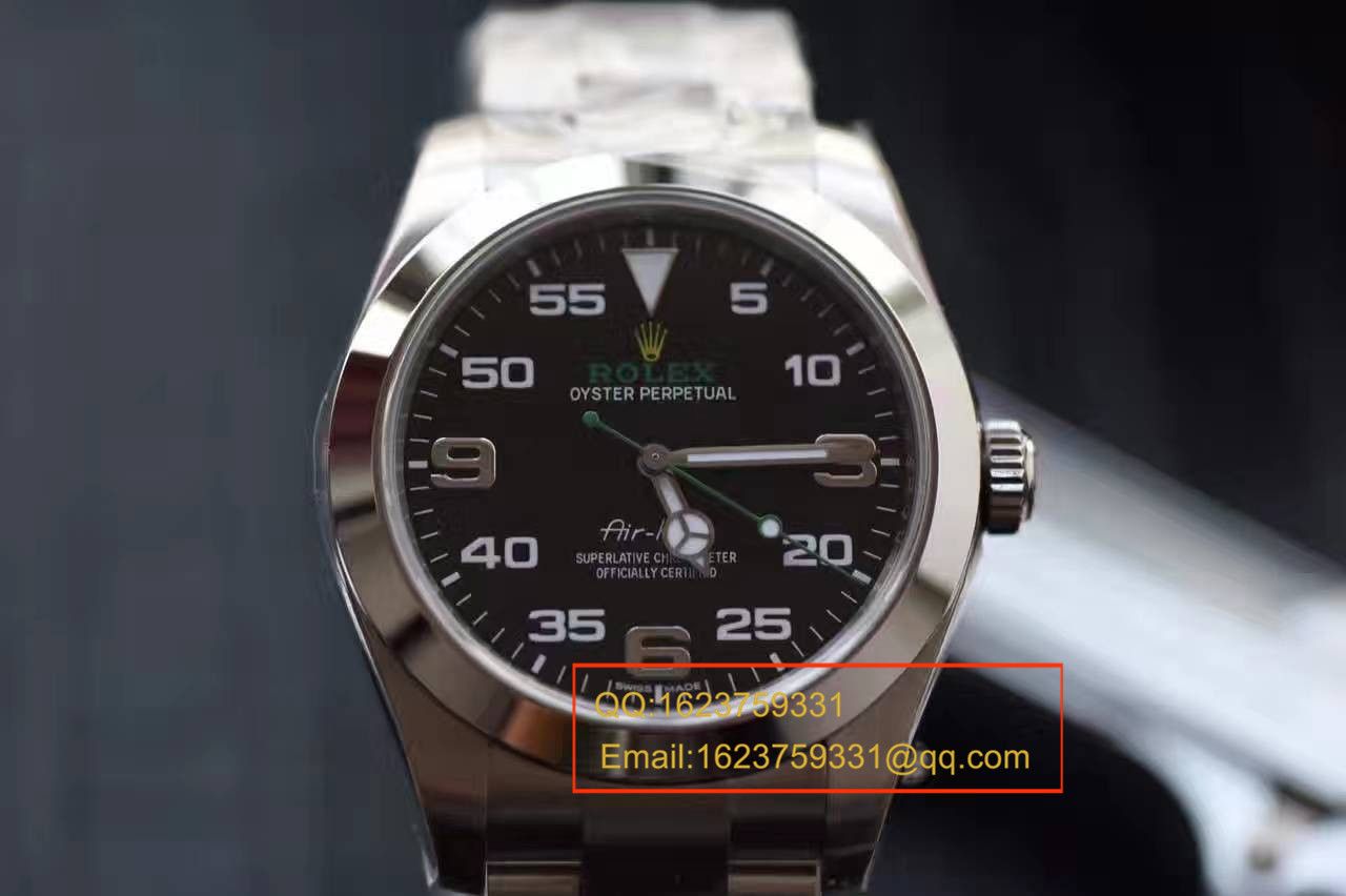 【N厂一比一精仿手表最强V7版】顶级复刻高仿空霸“卷土重来” 劳力士Air-King男士手表 / RBB110