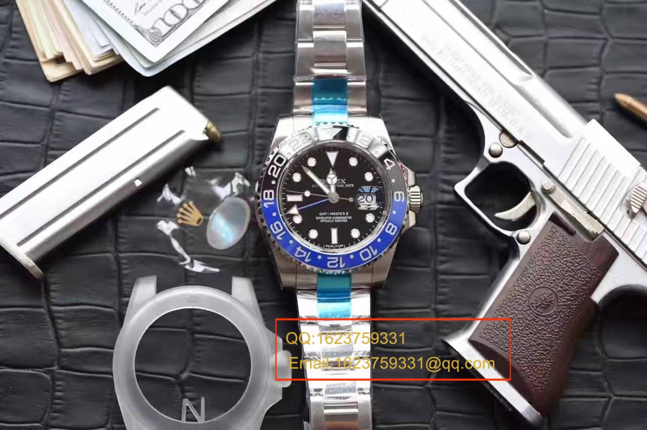 【N厂一比一复刻高仿手表】V7版劳力士格林尼治型II系列116710BLNR-78200机械腕表 / RBF056